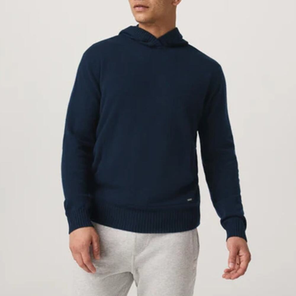 Vuori Berik Cashmere Hoodie Sweater Ink Blue Mens Size Large NWT $228